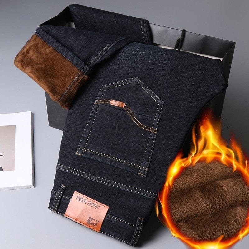 Geïsoleerde denim™ -  Blijf warm in stijl met onze met fleece gevoerde denim