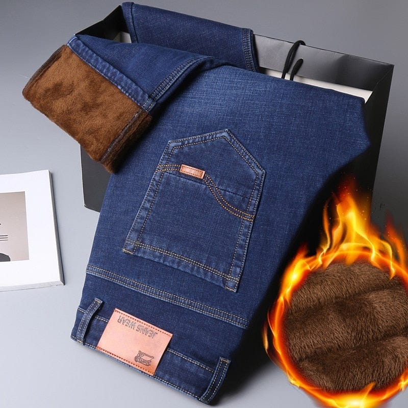 Geïsoleerde denim™ -  Blijf warm in stijl met onze met fleece gevoerde denim